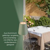 SLV Buiten tafellampVinolina Two groen - oplaadbaar - 1007696 - thumbnail