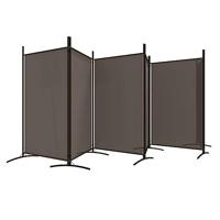 Kamerscherm met 6 panelen 520x180 cm stof antracietkleurig - thumbnail