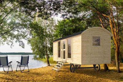 Tuindeco Barby Circuswagen 600 x 240 cm 19mm vuren blank excl. onderstel- - Onbehandeld vurenhout- Tuindeco