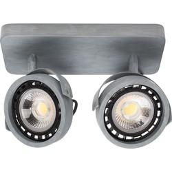 Zuiver Plafondlamp 'Dice' 2-lamps, kleur Grijs Zuiver Plafondlamp 'Dice' 2-lamps, kleur Grijs