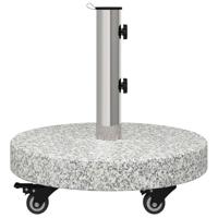 VidaXL Parasolvoet grijs 45 x 45 x 45 cm graniet en rvs - thumbnail