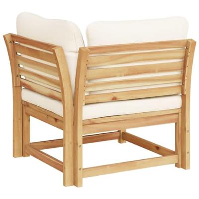 Tuinhoekbank met kussens 73x73x65 cm massief acaciahout