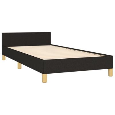 Bedframe zonder matras 90x190 cm stof zwart