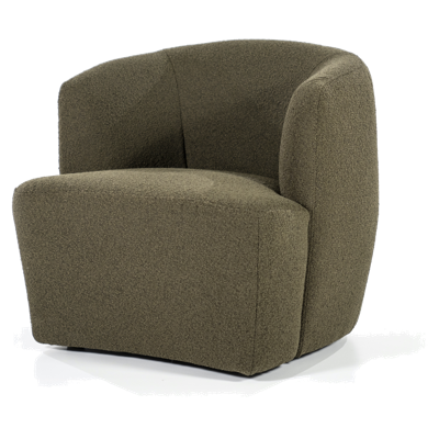 Eleonora Fauteuil 'Charlotte' Bouclé, kleur Groen Copenhagen