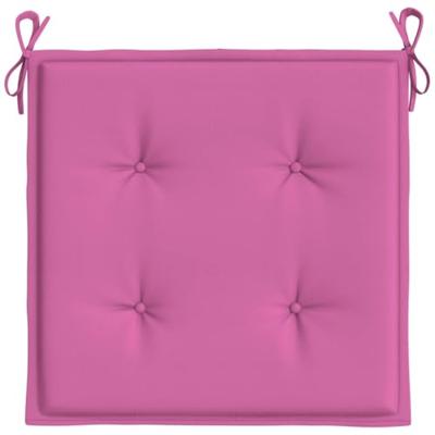 VidaXL Tuinstoelkussens 6 st 50x50x4 cm stof roze - thumbnail