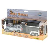 Kids Globe Traffic Volvo XC90 auto met paardentrailer - thumbnail
