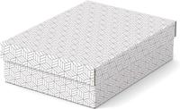 Esselte Home opberg- en geschenkdoos, ft 26,5 x 36 x 10 cm, wit, pak van 3 stuks - thumbnail