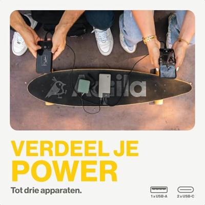 Aqiila Powerbird B20M Powerbank 20000 mAh LiPo USB-A, USB-C Mosgroen Aqiila Powerbird B20M Powerbank 20000 mAh LiPo USB-A, USB-C Mosgroen