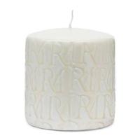 Riviera Maison Kaars Wit - Monogram - Paraffine (ØxH) 9,5x10 - thumbnail