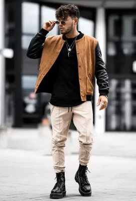 Frilivin - Heren Tussenjas - Bomberjack - Voorzakken met ritsen - Polyester