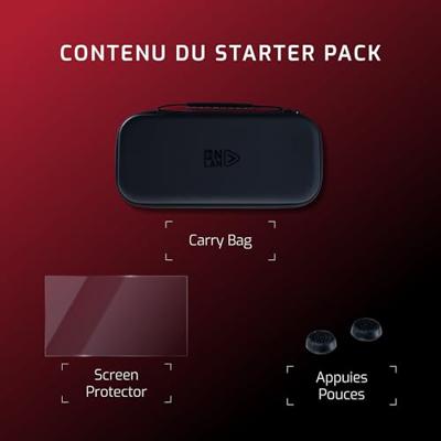 ONLAN S2-P STARTER Pack Nintendo Switch 2 draagtas, schokbestendig, 10 sleuven, speelpatroon, displaybescherming voor Nintendo Switch 2, scherm van gehard glas, duimsteunen