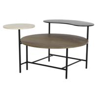 Hoofdtafel DKD Home Decor 118 x 90 x 61 cm Metaal Aluminium Hout MDF - thumbnail