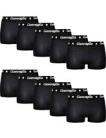 Gianvaglia 10-pak dames boxershorts katoen - dames shorts - Black - Zwarte multipack dames onderbroeken - Vrouwen ondergoed voordeelverpakking - thumbnail