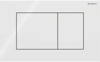 Geberit Sigma 40 bedieningspaneel square glans wit glas voor Sigma reservoirs 8cm (UP720) en 12cm (UP320) - thumbnail