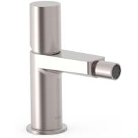 Bidetmengkraan Tres Project 1-Knop Uitloop Recht 8,5 cm Rond RVS Tres - thumbnail