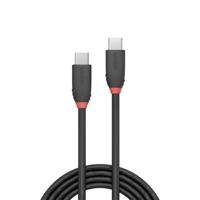 LINDY 36905 0,5 m USB 3.1 type C kabel 3A, Black Line - thumbnail