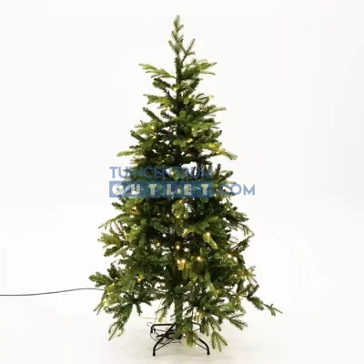 Black Box kunstkerstboom Brampton met led h185 x d114 groen