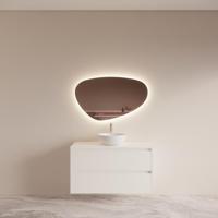 Badmeubelset BWS Riga Met Topplaat 100 cm Mat Wit - thumbnail