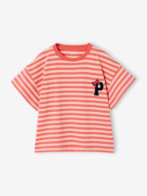 T-shirt voor meisjes met print koraal T-shirt voor meisjes met print koraal