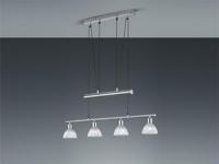 Trio Design hanglampLevisto 4-lichts nikkel - 371010407 - thumbnail