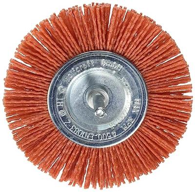 Wolfcraft Nylon-draadborstel | Rood | Ronde schacht | Ø100mm | 1 stuk - 8477000 Wolfcraft Nylon-draadborstel | Rood | Ronde schacht | Ø100mm | 1 stuk - 8477000