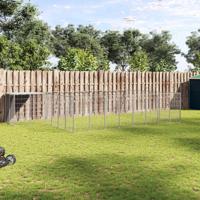 Hondenkennel 15,73 m² staal zilverkleurig - thumbnail