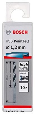 Bosch Accessories 2608577180 2608577180 Metaal-spiraalboor 1.2 mm 10 stuk(s) Bosch Accessories 2608577180 2608577180 Metaal-spiraalboor 1.2 mm 10 stuk(s)