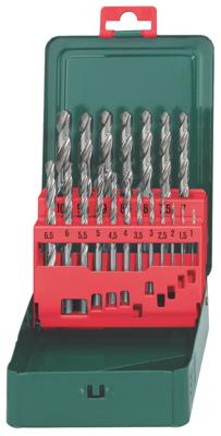 Metabo 627153000 HSS Metaal-spiraalboorset 19-delig 1 mm, 1.5 mm, 2 mm, 2.5 mm, 3 mm, 3.5 mm, 4 mm, 4.5 mm, 5 mm, 5.5 mm, 6 mm, 6.5 mm, 7 mm, 7.5 mm, 8 mm, 8.5