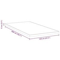 VidaXL Matrastopper wit 120 x 200 cm jacquard stof - thumbnail