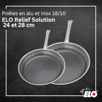 Set van 2 inductie koekenpannen - ELO - Relief Solutions - 18/10 roestvrij staal ELODUR Select antiaanbaklaag - Ø?24?en 28?cm - thumbnail