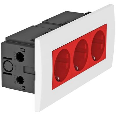 OBO Bettermann 6119413 Apparaatinzet Stopcontact (b x h x d) 185 x 84 x 60 mm 1 stuk(s) Rood