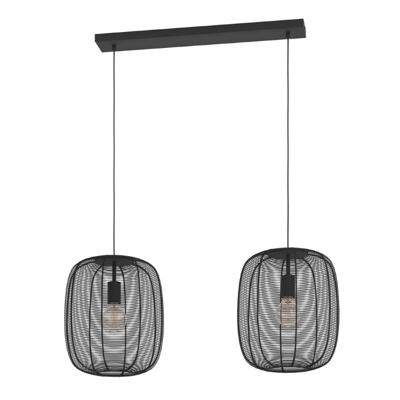 Eglo 2-lichts hanglampRinroe design zwart - 43966