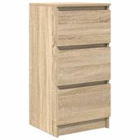 Dressoir 37,5x35x76cm bewerkt hout sonoma eikenkleurig - thumbnail