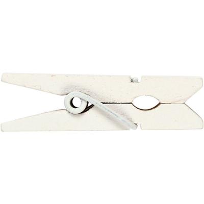 Happy Moments mini wasknijpers 3,5 x 0,7 cm wit 20 stuks Happy Moments mini wasknijpers 3,5 x 0,7 cm wit 20 stuks