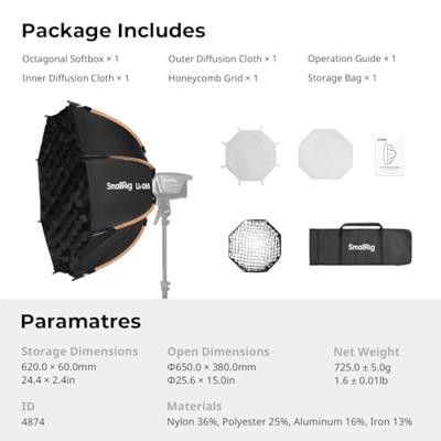 SmallRig LA-O65 Octagonal Softbox 4874