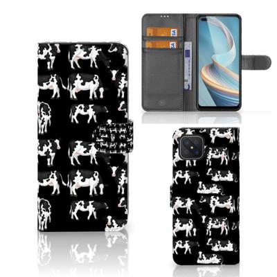 OPPO Reno4 Z | Telefoonhoesje | Met pasjeshouder | Koetjes OPPO Reno4 Z | Telefoonhoesje | Met pasjeshouder | Koetjes