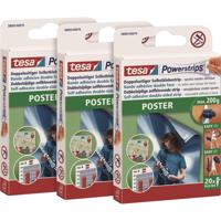 tesa POWERSTRIPS® Poster Dubbelzijdig plakband Wit Inhoud: 20 stuk(s) - thumbnail