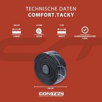 CONTEC stuurlint "comfort.tacky" ct bar tape comfort.tacky 200mm black metallic - thumbnail