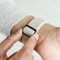 Vonmählen Woven Loop For Apple Watch 44 - 45 - 46 - 49mm One Size Black/Cream - thumbnail