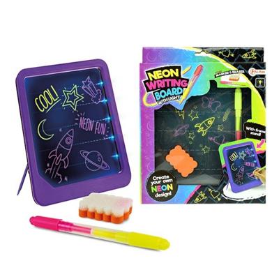 Toi-Toys Tekenbord neon glow met stift en spons