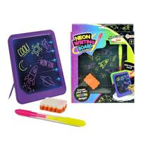 Toi-Toys Tekenbord neon glow met stift en spons - thumbnail