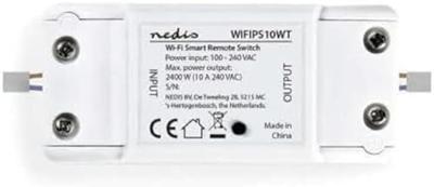 Nedis SmartLife Schakelaar | Wi-Fi | 2400 W | 90 x 40 x 25 mm | 1 stuks - WIFIPS10WT WIFIPS10WT - thumbnail