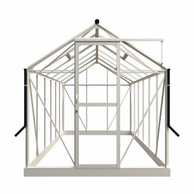 Tuinkas Mary IV - 212x430 cm - Wit- - Veiligheidsglas- Royal Well