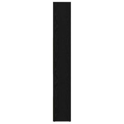 Boekenkast 67x24x161 cm bewerkt hout zwart eikenkleurig