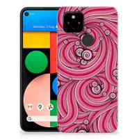 Google Pixel 4a 5G Hoesje maken Swirl Pink - thumbnail