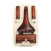 Selle Monte Grappa Monte grappa set charleston sporting 3-delig leer d-bruin - thumbnail