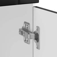 Keuken onderkast Lucca bewerkt hout zwart - thumbnail