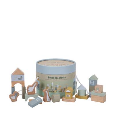 Little Dutch houten bouwblokken - blauw