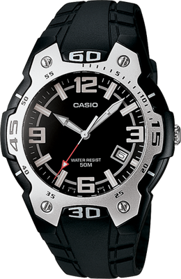 Horlogeband Casio 10257862 / MTR-102-1A1V / MTR-102-7AV Kunststof/Plastic Zwart 18mm Horlogeband Casio 10257862 / MTR-102-1A1V / MTR-102-7AV Kunststof/Plastic Zwart 18mm