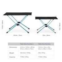 Helinox Table One Hard Top campingtafel - 60 x 39 cm - Zwart - thumbnail